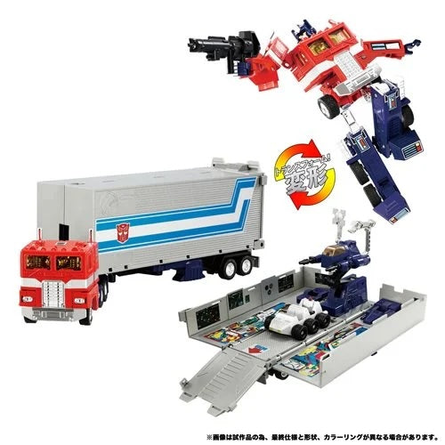 TRANSFORMERS MISSING LINK C-01 OPTIMUS PRIME WITH CONTAINER, ENERGON AXE, AND AUTOBOT MATRIX OF LEADERSHIP