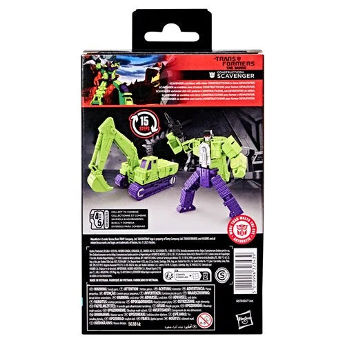 TRANSFORMERS STUDIO SERIES 86 DELUXE CLASS THE TRANSFORMERS: THE MOVIE CONSTRUCTICON SCAVENGER.