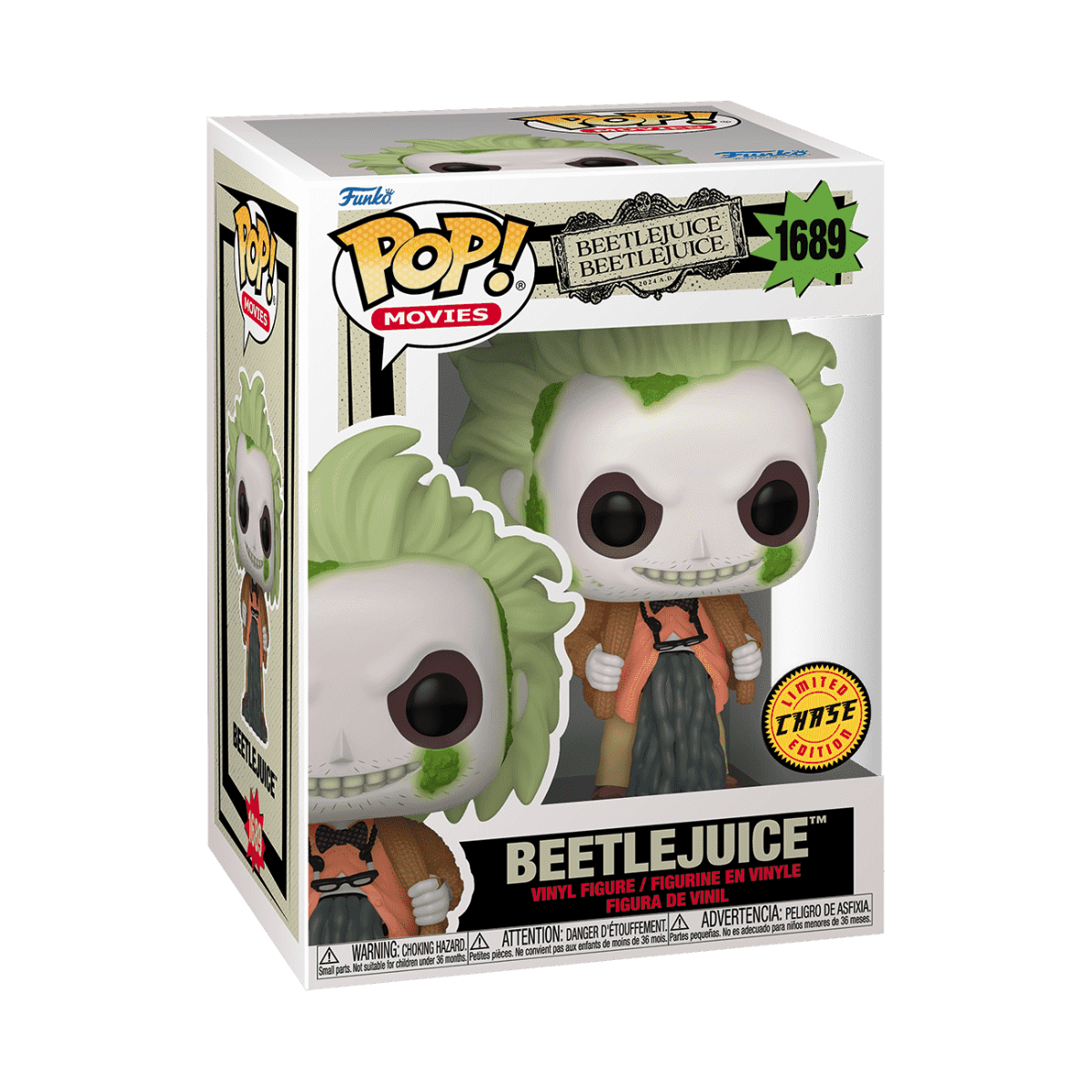 BEETLEJUICE IN CARDIGAN (CHASE) POP! VINYL FIGURE #1689