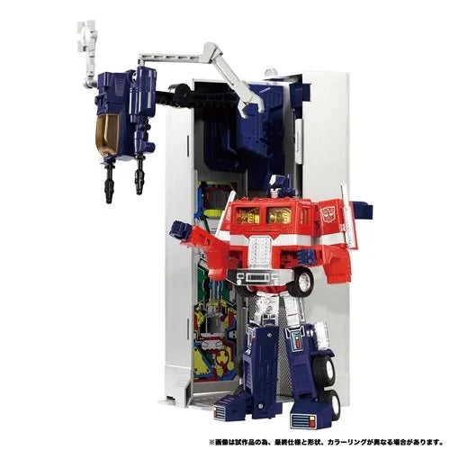 TRANSFORMERS MISSING LINK C-01 OPTIMUS PRIME WITH CONTAINER, ENERGON AXE, AND AUTOBOT MATRIX OF LEADERSHIP