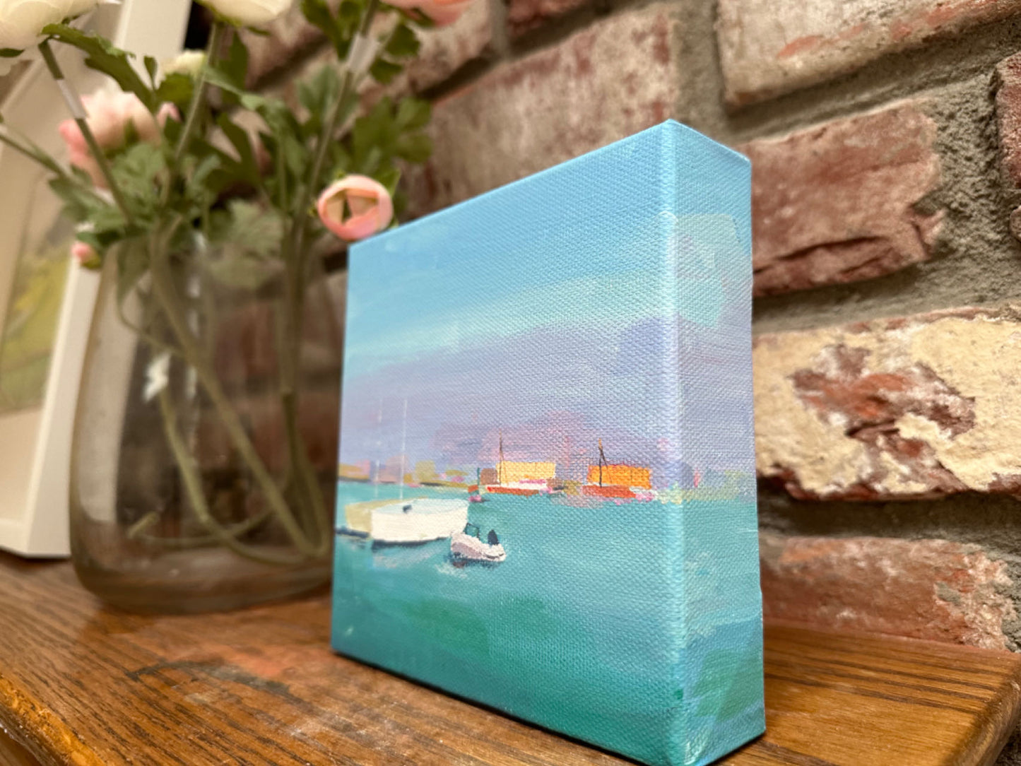 SAN FRANCISCO BAY - ACRYLIC PAINTING - ARTIST: J. ZHAO