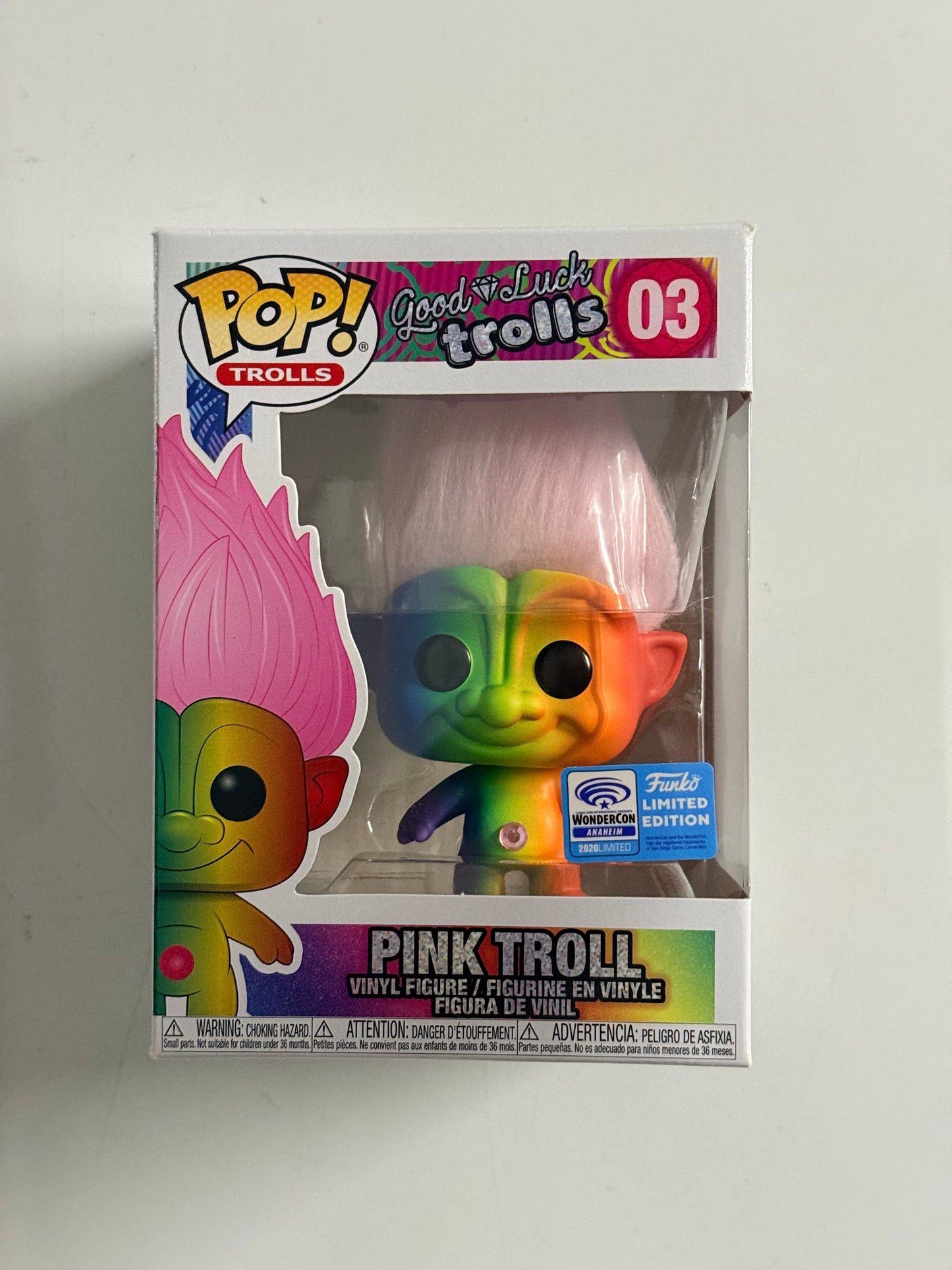 TROLLS: PINK TROLL (2020 WONDROUS CON LIMITED) VINYL FIGURE #03