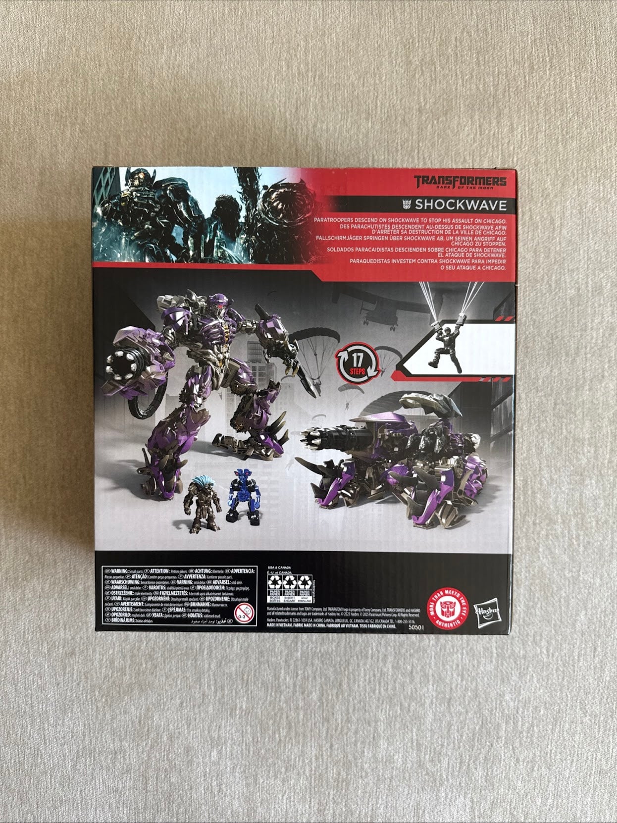TRANSFORMERS STUDIO SERIES LEADER CLASS TRANSFORMERS: DARK OF THE MOON SHOCKWAVE