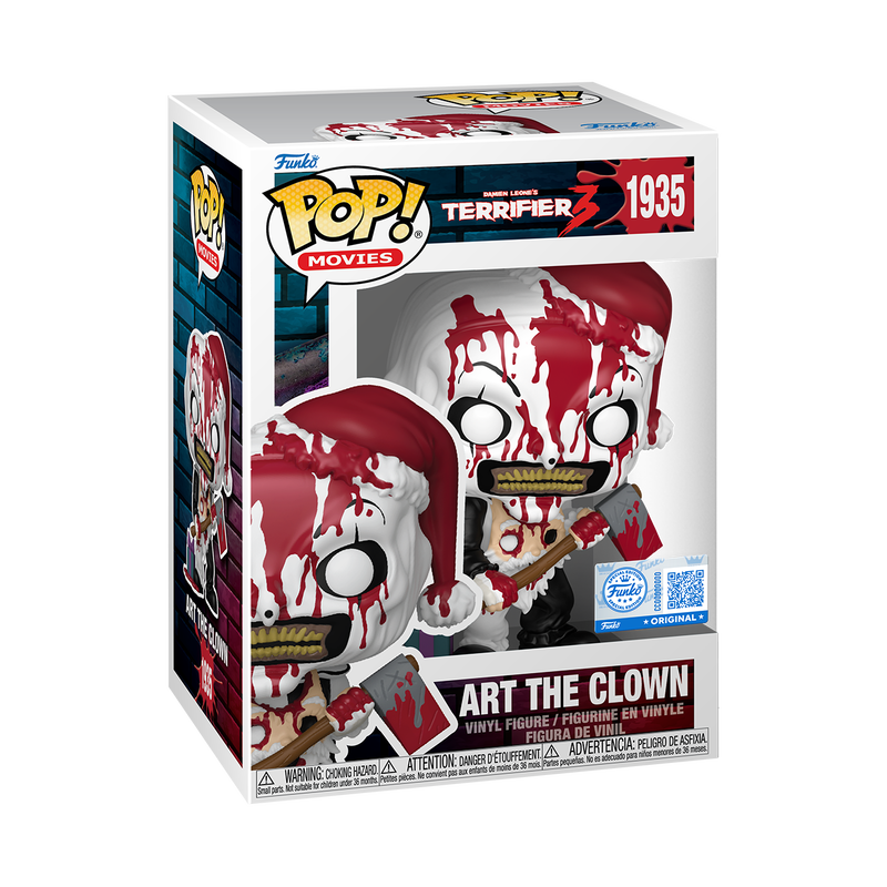 TERRIFIER: ART THE CLOWN WITH AXE (BLOODY) (EXCLUSIVE) VINYL FIGURE #1935