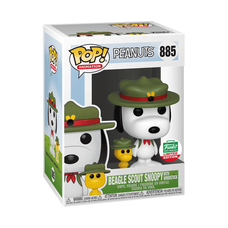 PEANUTS: BEAGLE SCOUT SNOOPY WITH WOODSTOCK (EXCLUSIVE) VINYL FIGURE #885