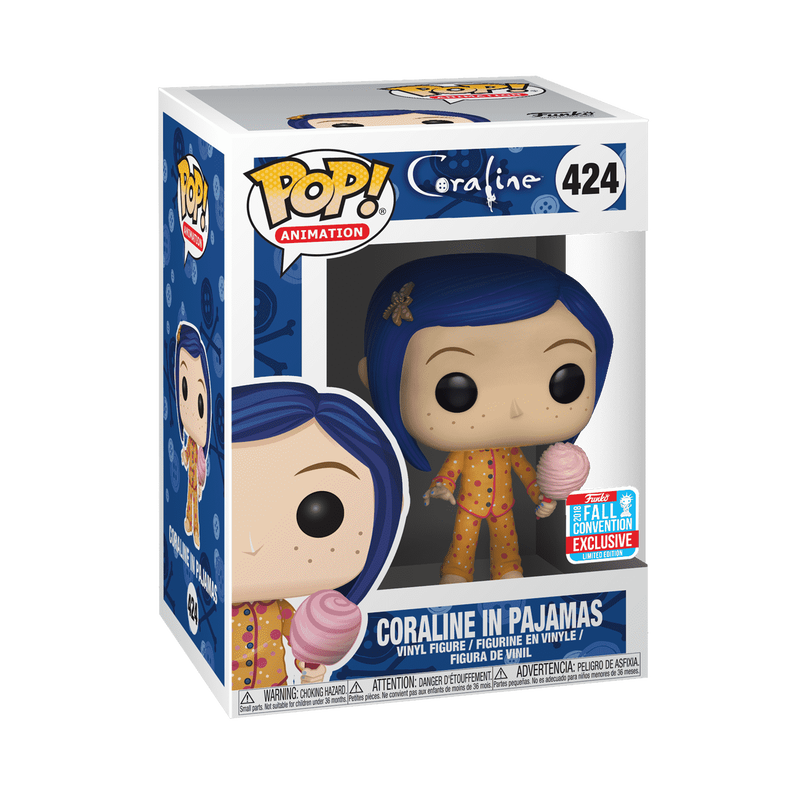 CORALINE: CORALINE IN PAJAMAS (2018 FALL CONVENTION LIMITED) VINYL FIGURE #424