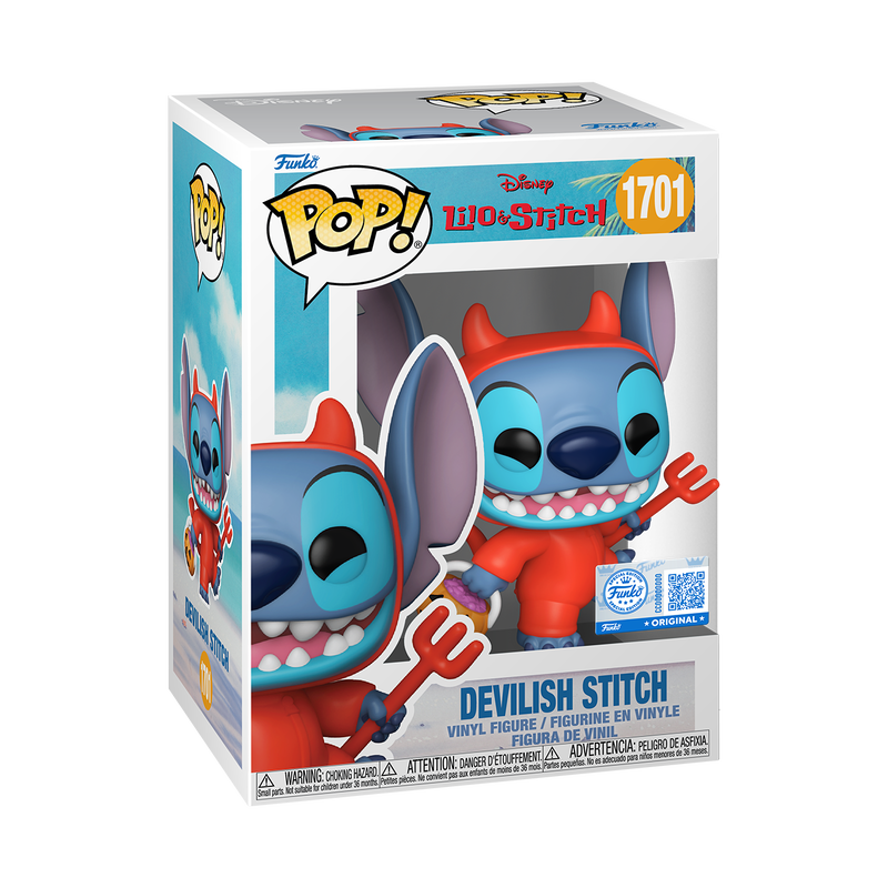 DISNEY: DEVILISH STITCH (EXCLUSIVE) VINYL FIGURE #1701
