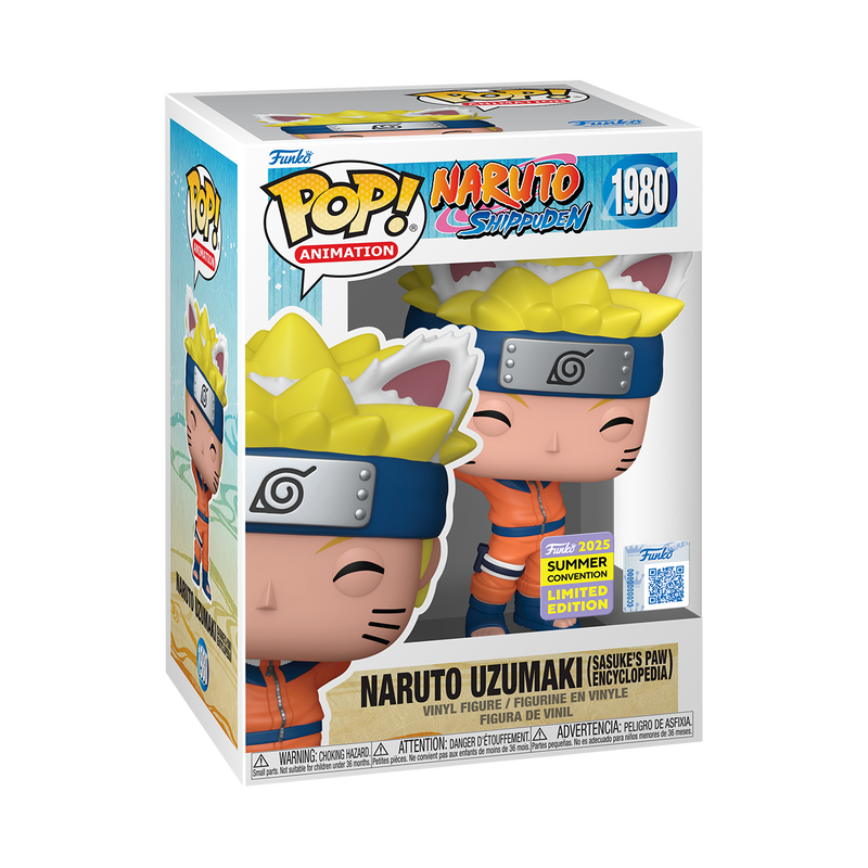 NARUTO: NARUTO UZUMAKI (SASUKE'S PAW ENCYCLOPEDIA) (2025 SDCC LIMITED) VINYL FIGURE #1980