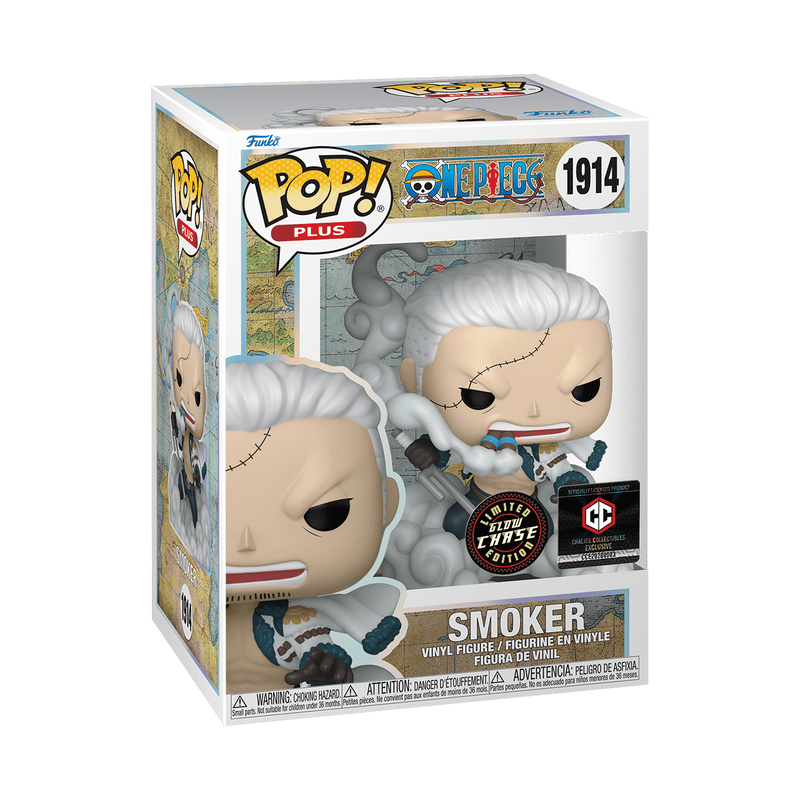 ONE PIECE: SMOKER (GLOW-IN-THE-DARK) (CHASE) (EXCLUSIVE) VINYL FIGURE #1914