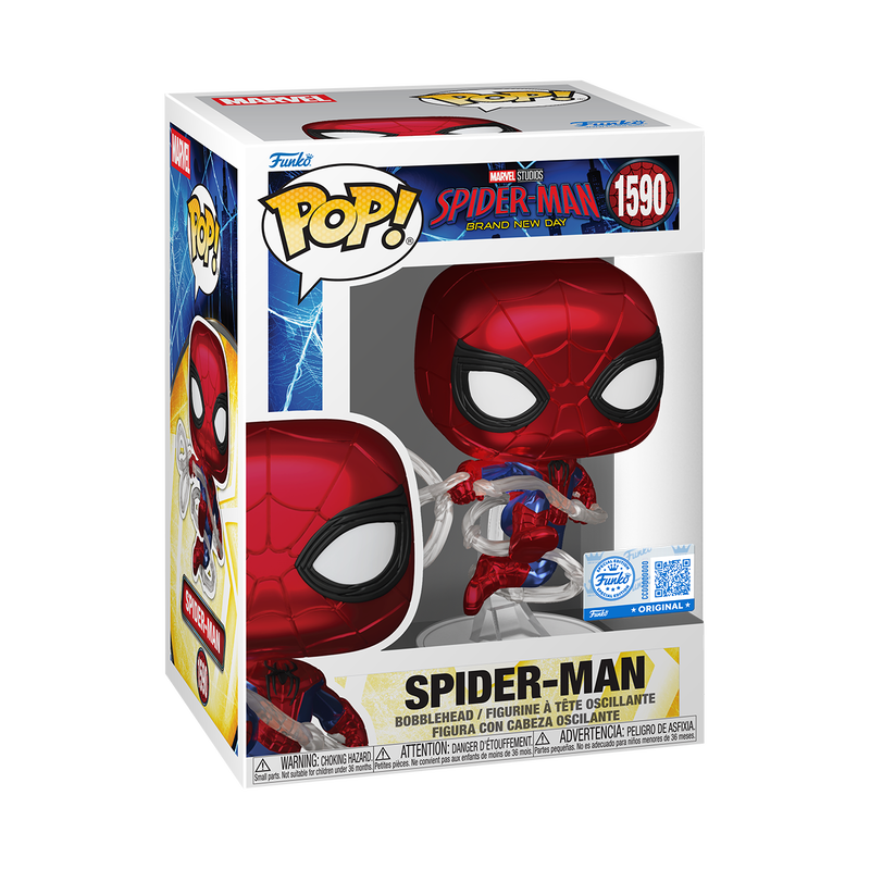 MARVEL: SPIDER-MAN (BRAND NEW DAY) (METALLIC) EXCLUSIVE VINYL FIGURE #1590