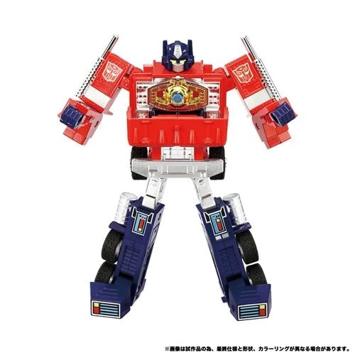 TRANSFORMERS MISSING LINK C-01 OPTIMUS PRIME WITH CONTAINER, ENERGON AXE, AND AUTOBOT MATRIX OF LEADERSHIP
