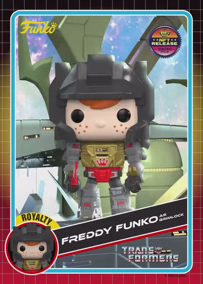 TRANSFORMERS: FREDDY FUNKO AS GRIMLOCK (2,600 PCS LIMITED) (METALLIC) VINYL FIGURE #268