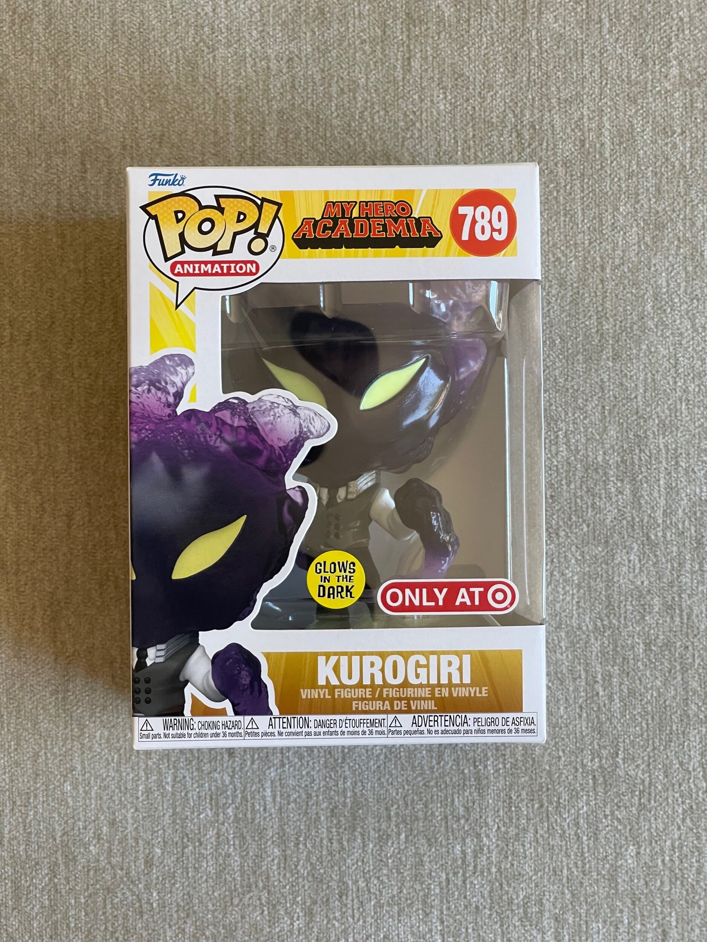 MY HERO ACADEMIA - KUROGIRI (GLOW-IN-THE-DARK) (EXCLUSIVE) POP! ANIMATION VINYL FIGURE - #789