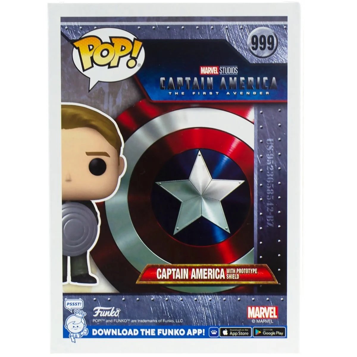CAPTAIN AMERICA WITH PROTOTYPE SHIELD (EXCLUSIVE) POP! MOVIE VINYL FIGURE - #999