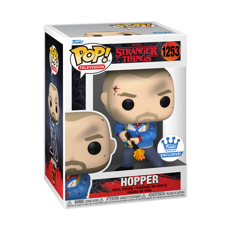STRANGER THINGS SEASON 4 HOPPER (EXCLUSIVE) POP! VINYL FIGURE #1253