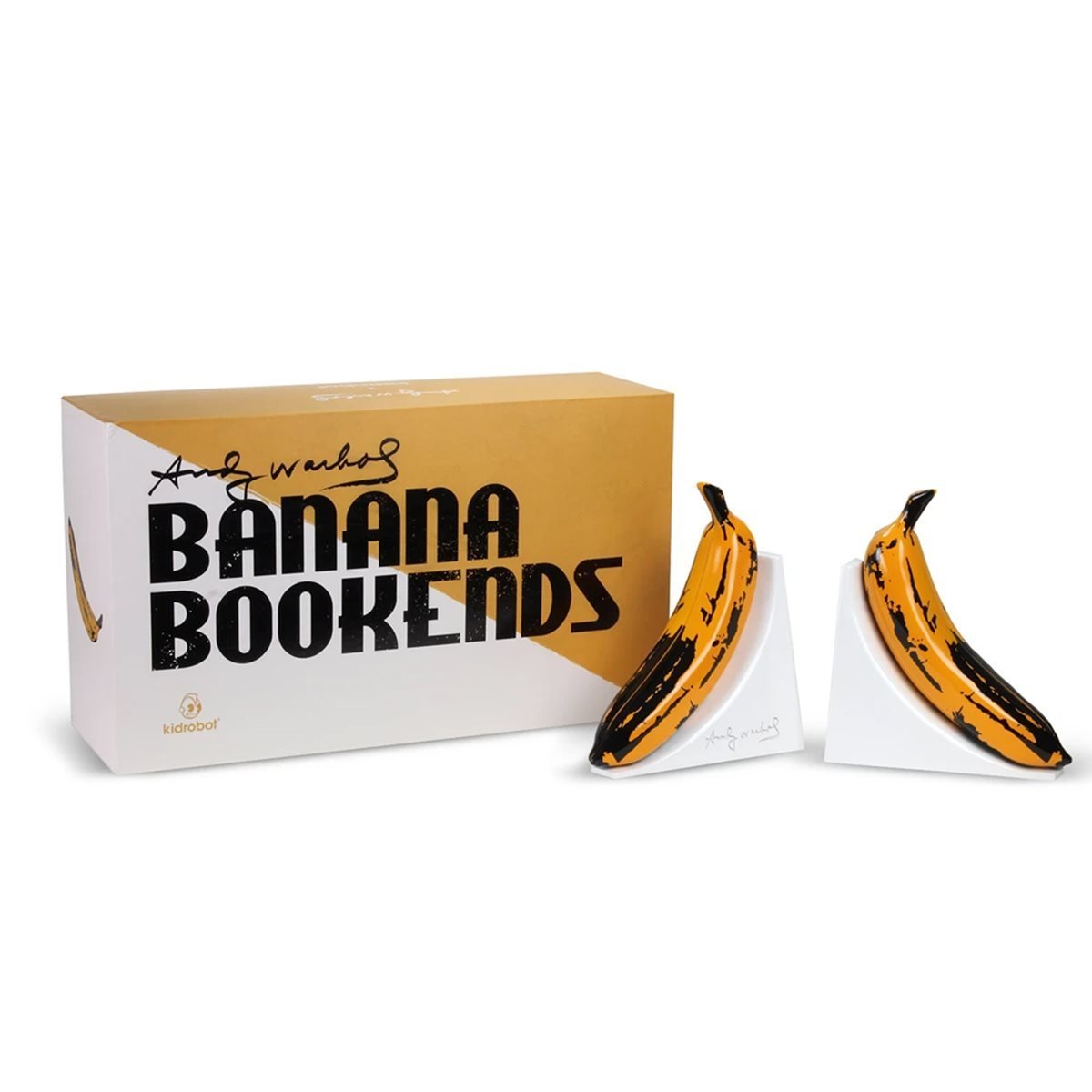 ANDY WARHOL RESIN BANANA BOOKENDS