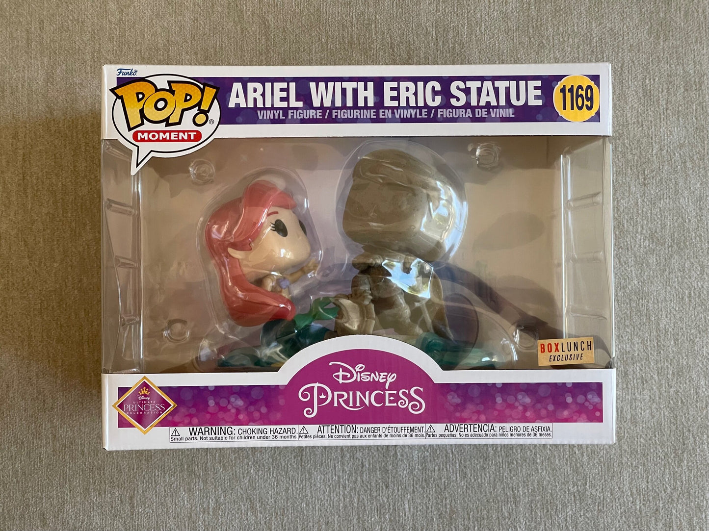 DISNEY PRINCESS - ARIEL WITH ERIC STATUE (EXCLUSIVE) POP! MOMENT VINYL FIGURE - #1169