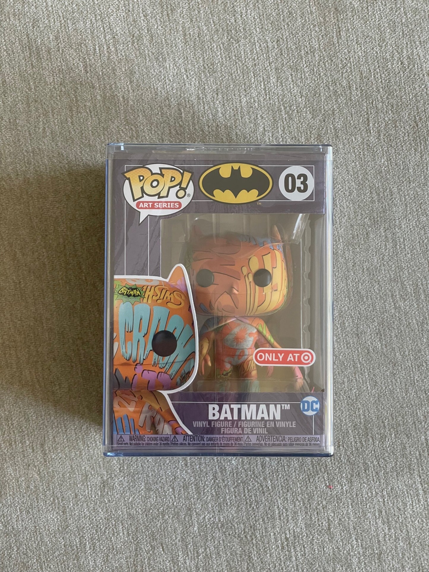 DC - BATMAN ORANGE WITH PROTECTOR (EXCLUSIVE) POP! ART SERIES VINYL FIGURE - #03