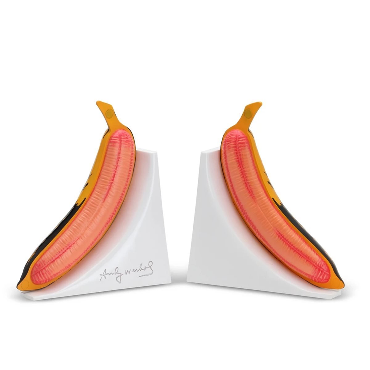 ANDY WARHOL RESIN BANANA BOOKENDS