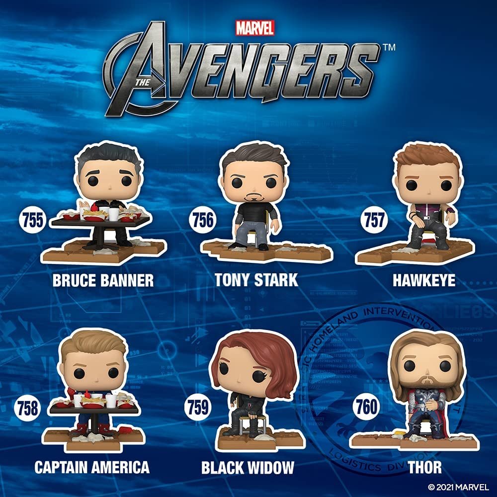 MARVEL AVENGERS VICTORY SHAWARMA SERIES - BLACK WIDOW POP! DELUXE (EXCLUSIVE) VINYL FIGURE, FIGURE 5 OF 6 - #759