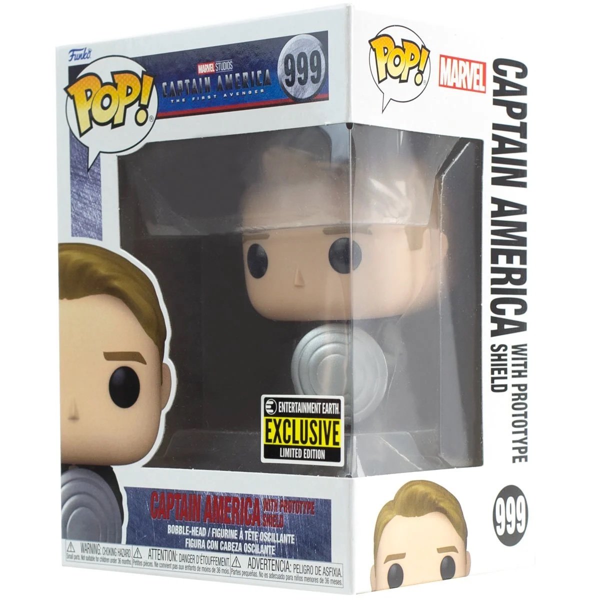 CAPTAIN AMERICA WITH PROTOTYPE SHIELD (EXCLUSIVE) POP! MOVIE VINYL FIGURE - #999