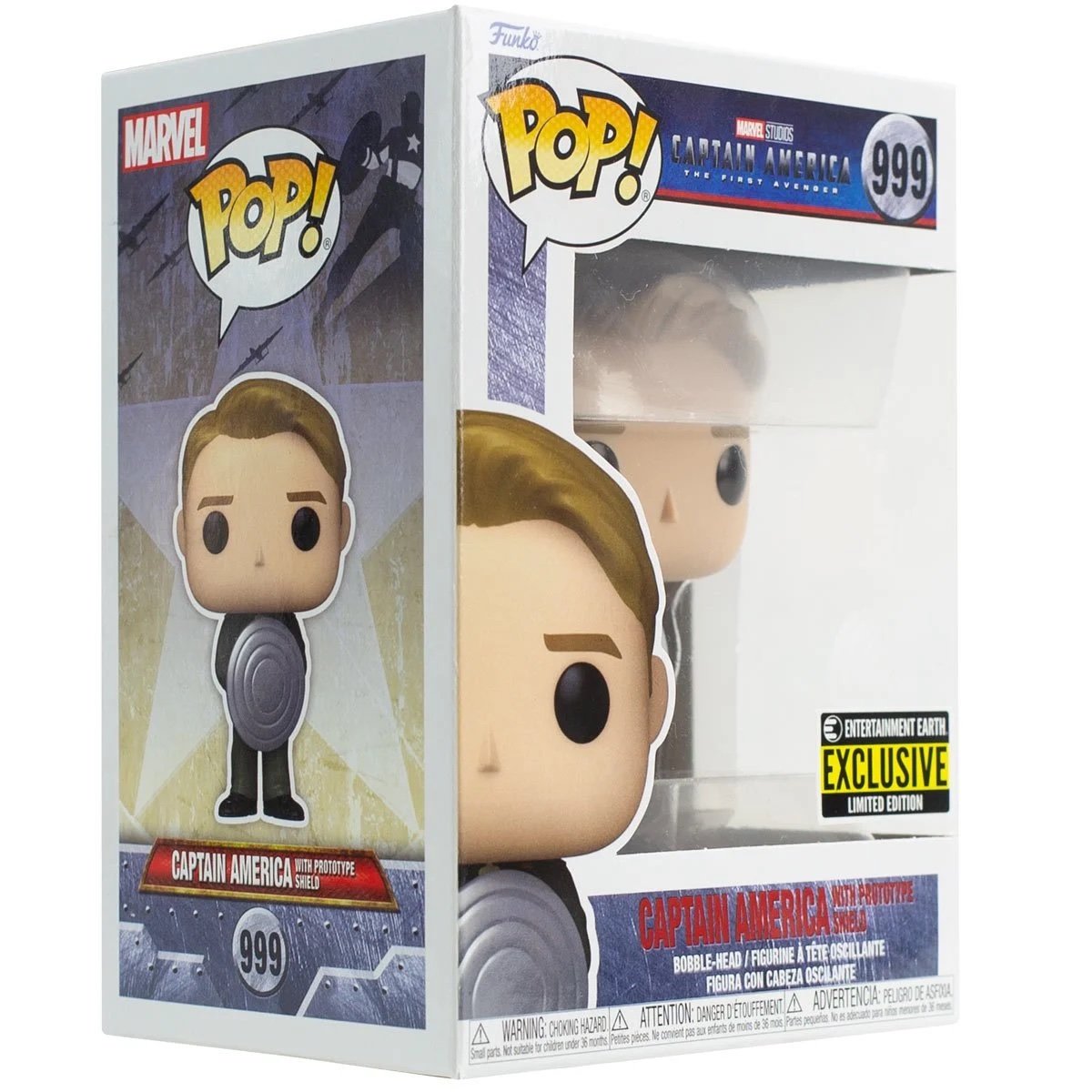 CAPTAIN AMERICA WITH PROTOTYPE SHIELD (EXCLUSIVE) POP! MOVIE VINYL FIGURE - #999