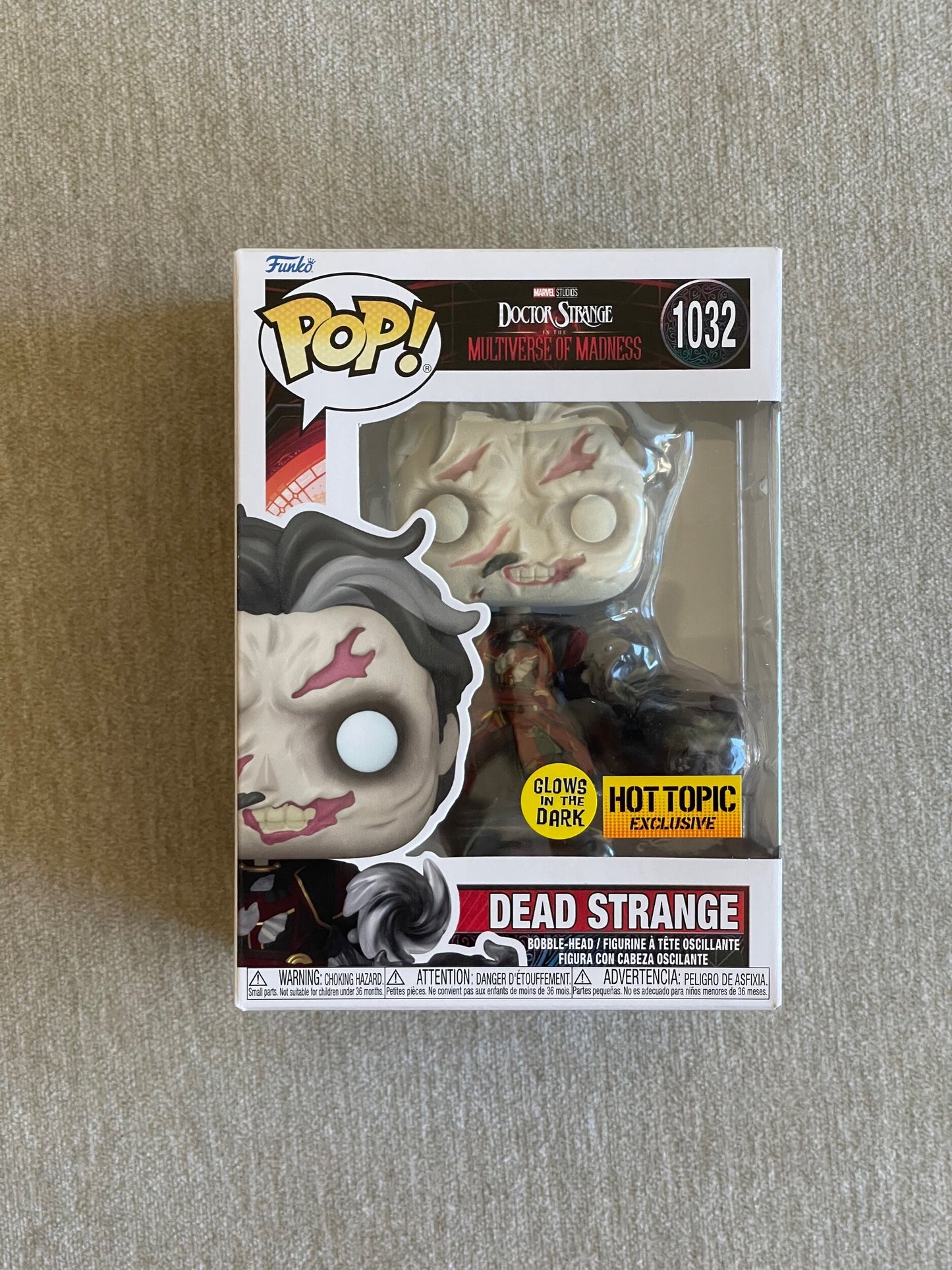 MARVEL: DOCTOR STRANGE IN THE MULTIVERSE OF MADNESS - DEAD STRANGE (GLOW-IN-THE-DARK) (EXCLUSIVE) POP! VINYL BOBBLEHEAD - #1032