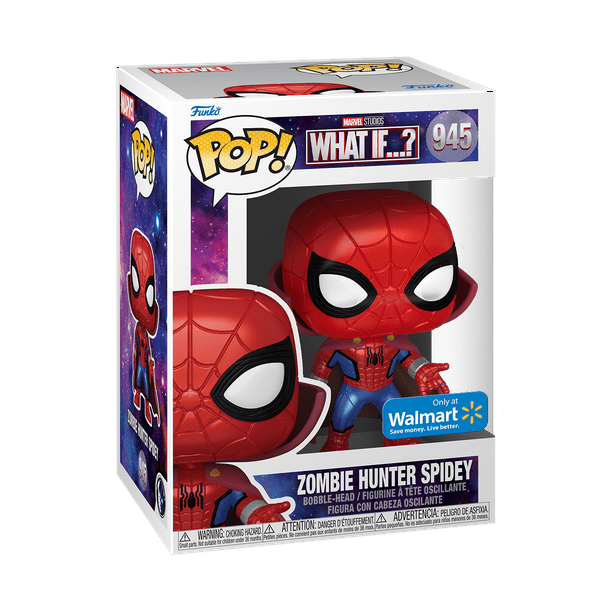 WHAT IF...? - ZOMBIE HUNTER SPIDEY (METALLIC) (EXCLUSIVE) POP! VINYL BOBBLEHEAD - #945