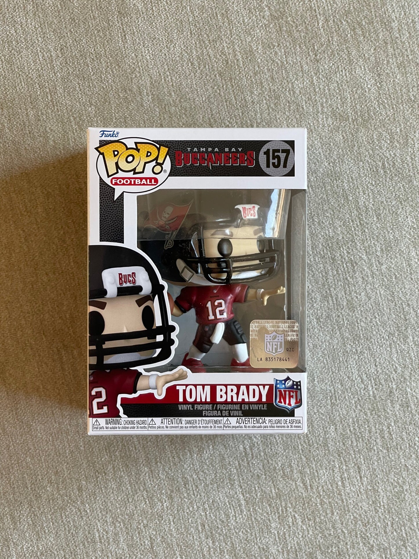 TOM BRADY (HOME UNIFORM) - BUCCANEERS POP! VINYL FIGURE - #157