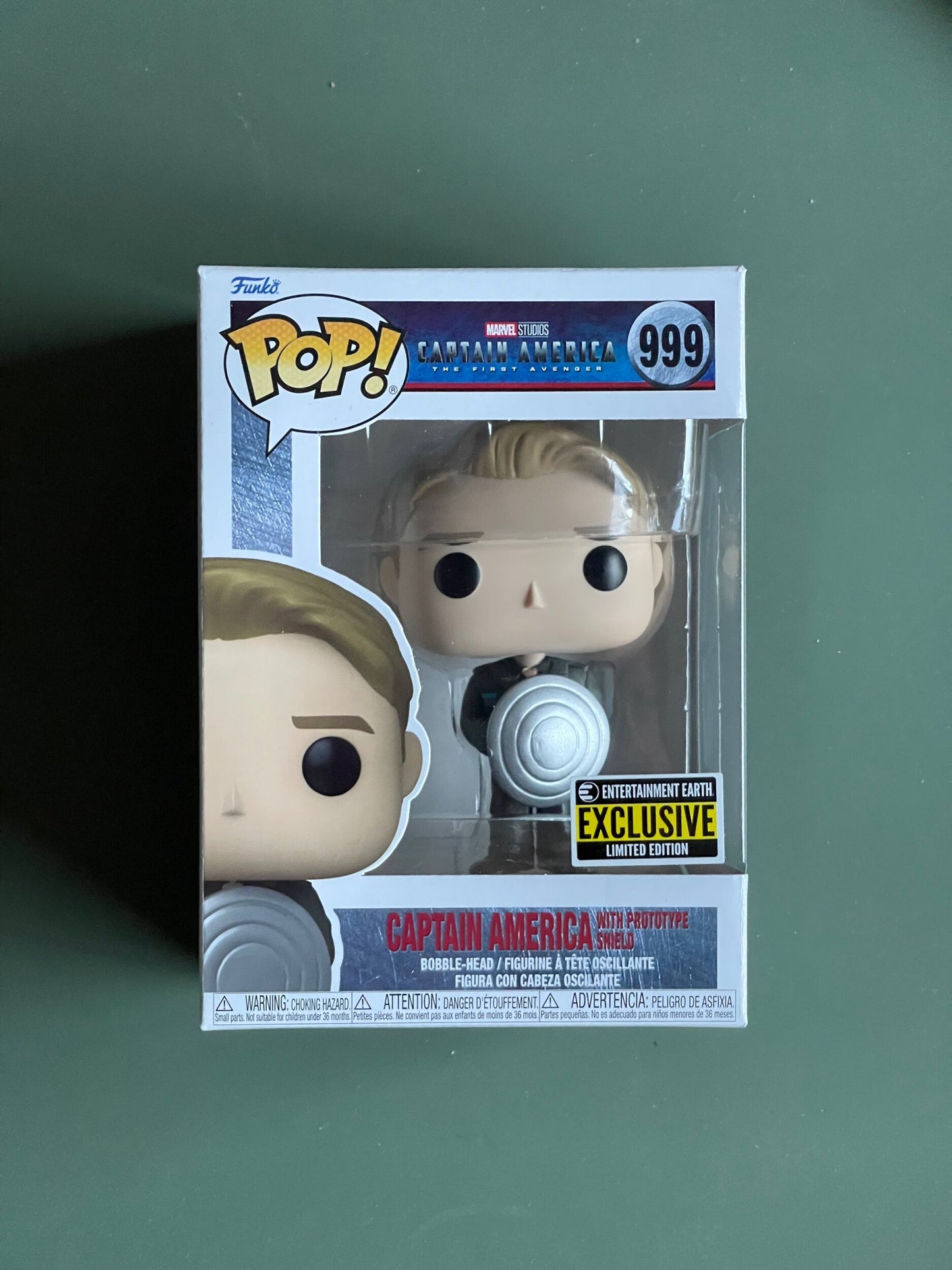 CAPTAIN AMERICA WITH PROTOTYPE SHIELD (EXCLUSIVE) POP! MOVIE VINYL FIGURE - #999