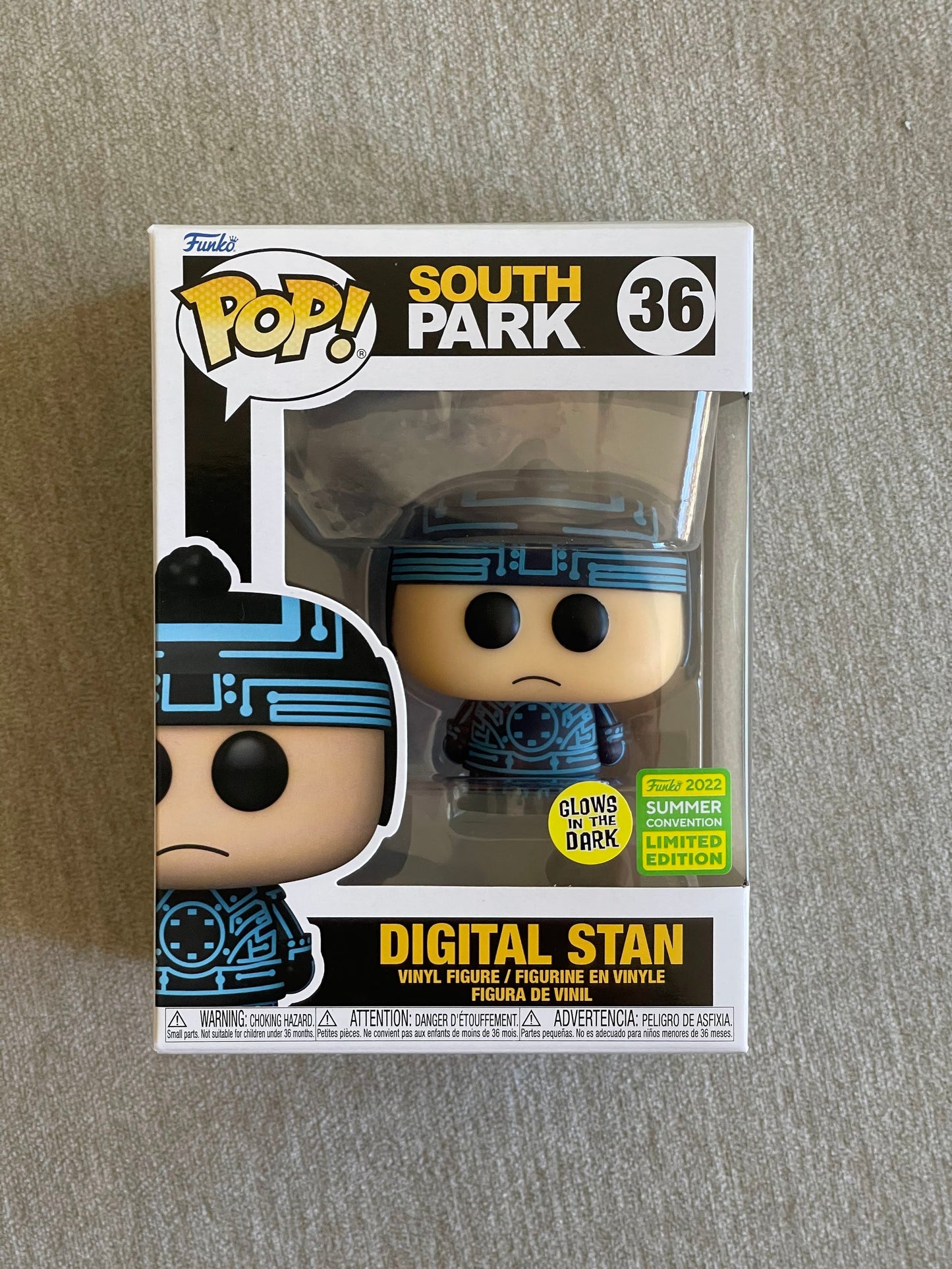 SOUTH PARK - DIGITAL STAN (GLOW-IN-THE-DARK) (EXCLUSIVE) POP! VINYL FIGURE - #36