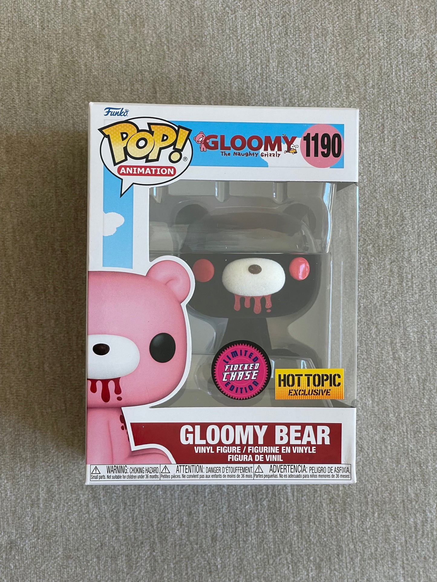 GLOOMY BEAR (FLOCKED) (CHASE) (EXCLUSIVE) POP! ANIMATION VINYL FIGURE - #1190