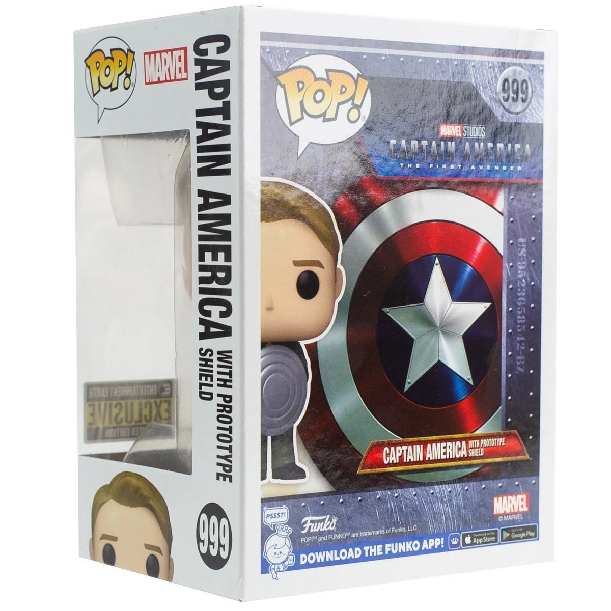 CAPTAIN AMERICA WITH PROTOTYPE SHIELD (EXCLUSIVE) POP! MOVIE VINYL FIGURE - #999