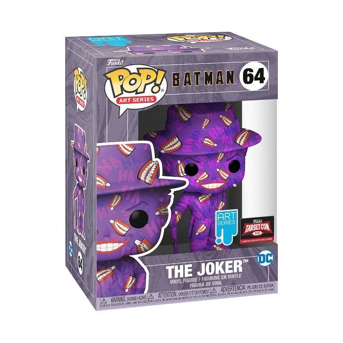 POP! ARTIST SERIES: DC BATMAN - THE JOKER WITH PROTECTOR (LIMITED EXCLUSIVE) POP! VINYL FIGURE - #64