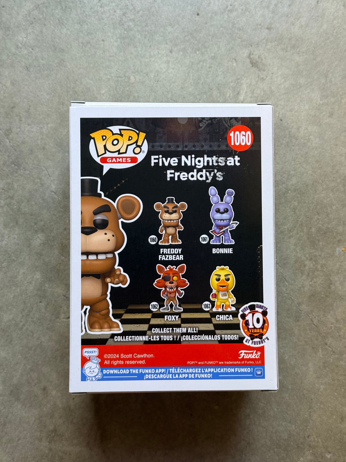 FIVE NIGHTS AT FREDDY'S: FREDDY FAZBEAR (10TH ANNIVERSARY) VINYL FIGURE #1060
