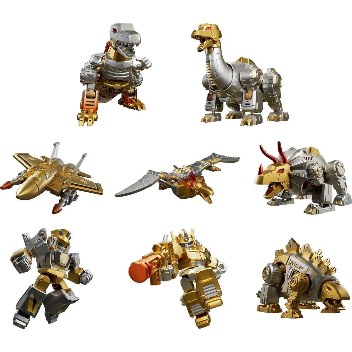 TRANSFORMERS LIMITED EDITION GOLD SERIES 3 DINOBOT DESERTION WITH OPTIMUS PRIME, WHEELJACK, AND SKYWARP VEHICLE