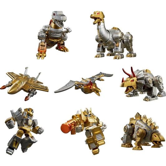 TRANSFORMERS LIMITED EDITION GOLD SERIES 3 DINOBOT DESERTION WITH OPTIMUS PRIME, WHEELJACK, AND SKYWARP VEHICLE
