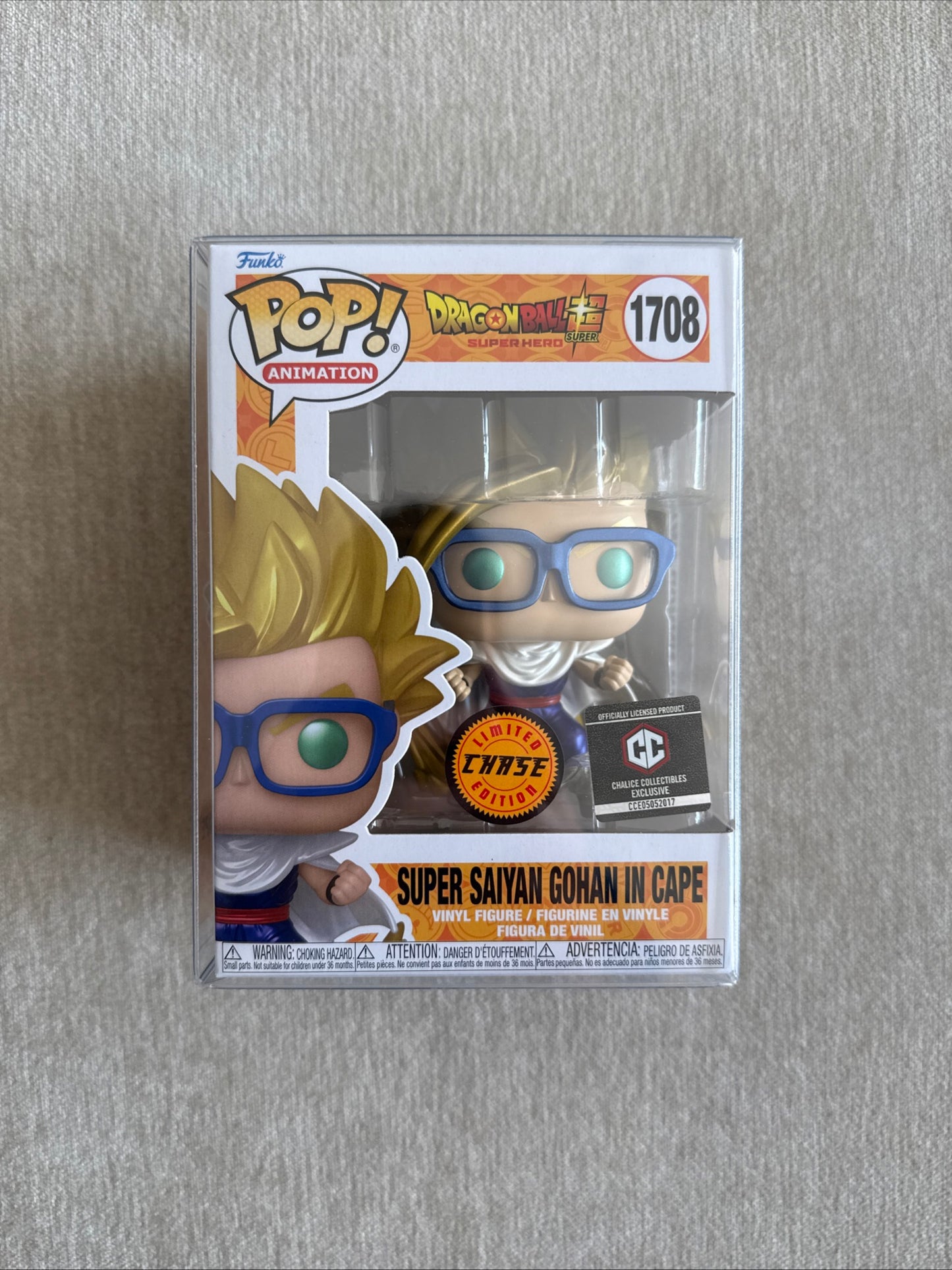 DRAGON BALL GOHAN IN CAPE (CHASE) (EXCLUSIVE) VINYL FIGURE #1708
