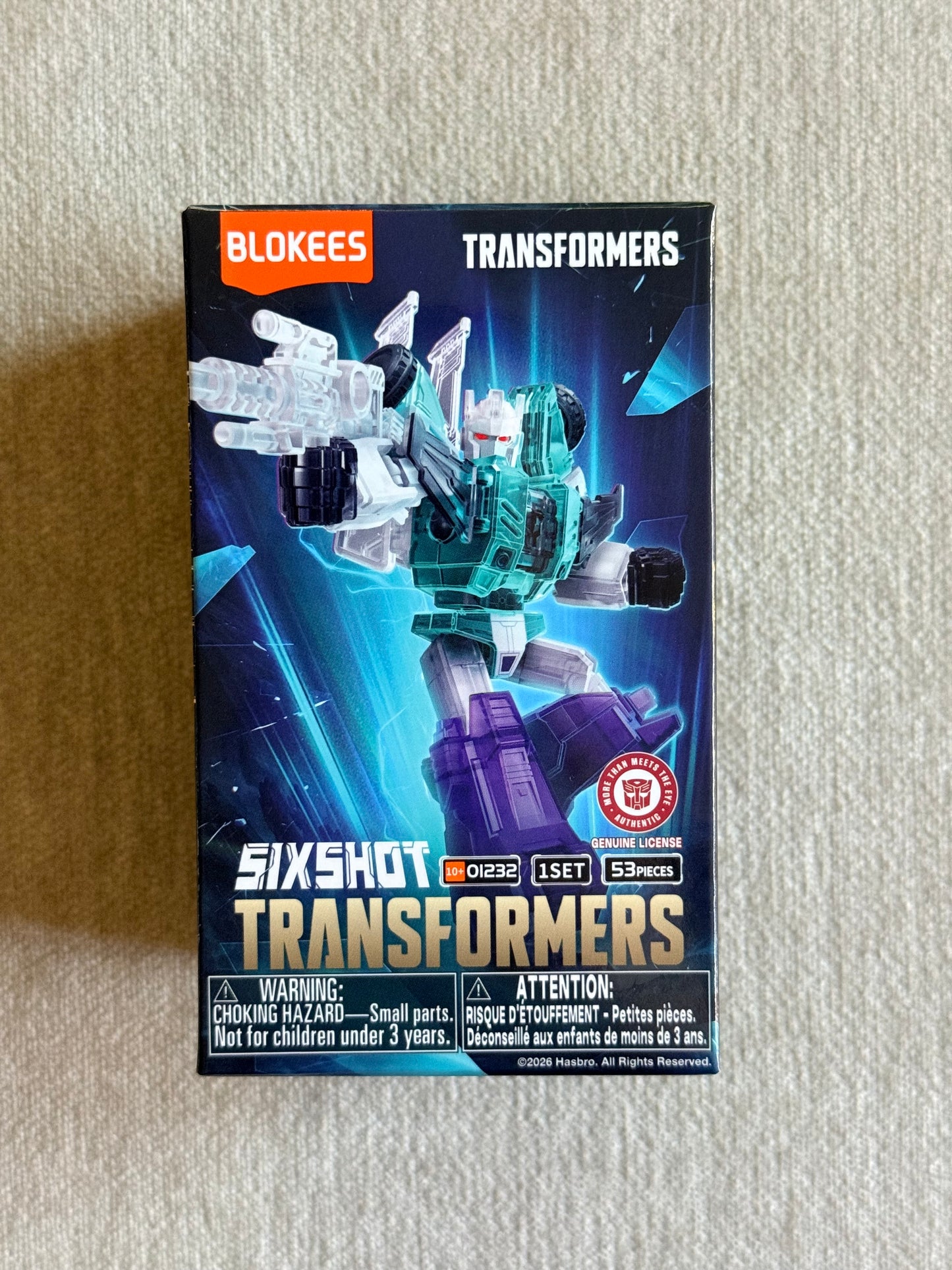 TRANSFORMERS GALAXY VERSION 10 TRANSFORMERS: THE MOVIE 3 SIXSHOT (TRANSPARENT) MODEL KIT