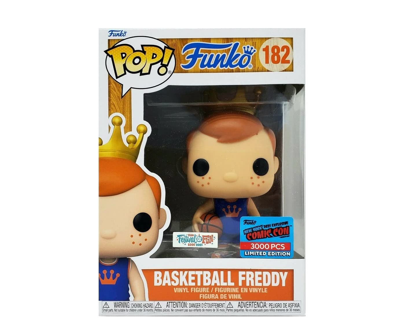 FUNKO: BASKETBALL FREDDY (2021 NYCC 3,000 PCS LIMITED) VINYL FIGURE #182