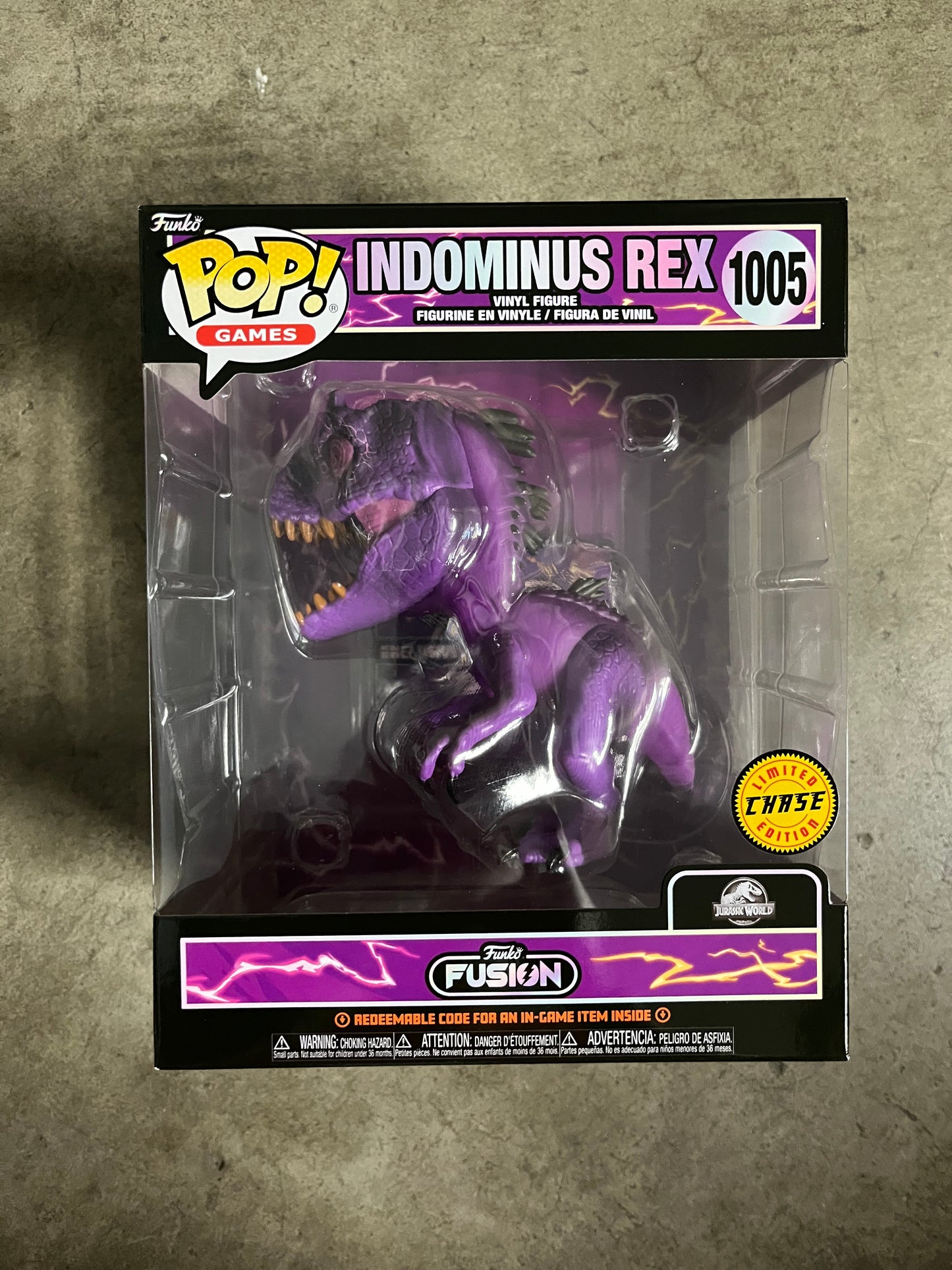 FUNKO FUSION INDOMINUS REX (CHASE) SUPER POP! VINYL FIGURE #1005