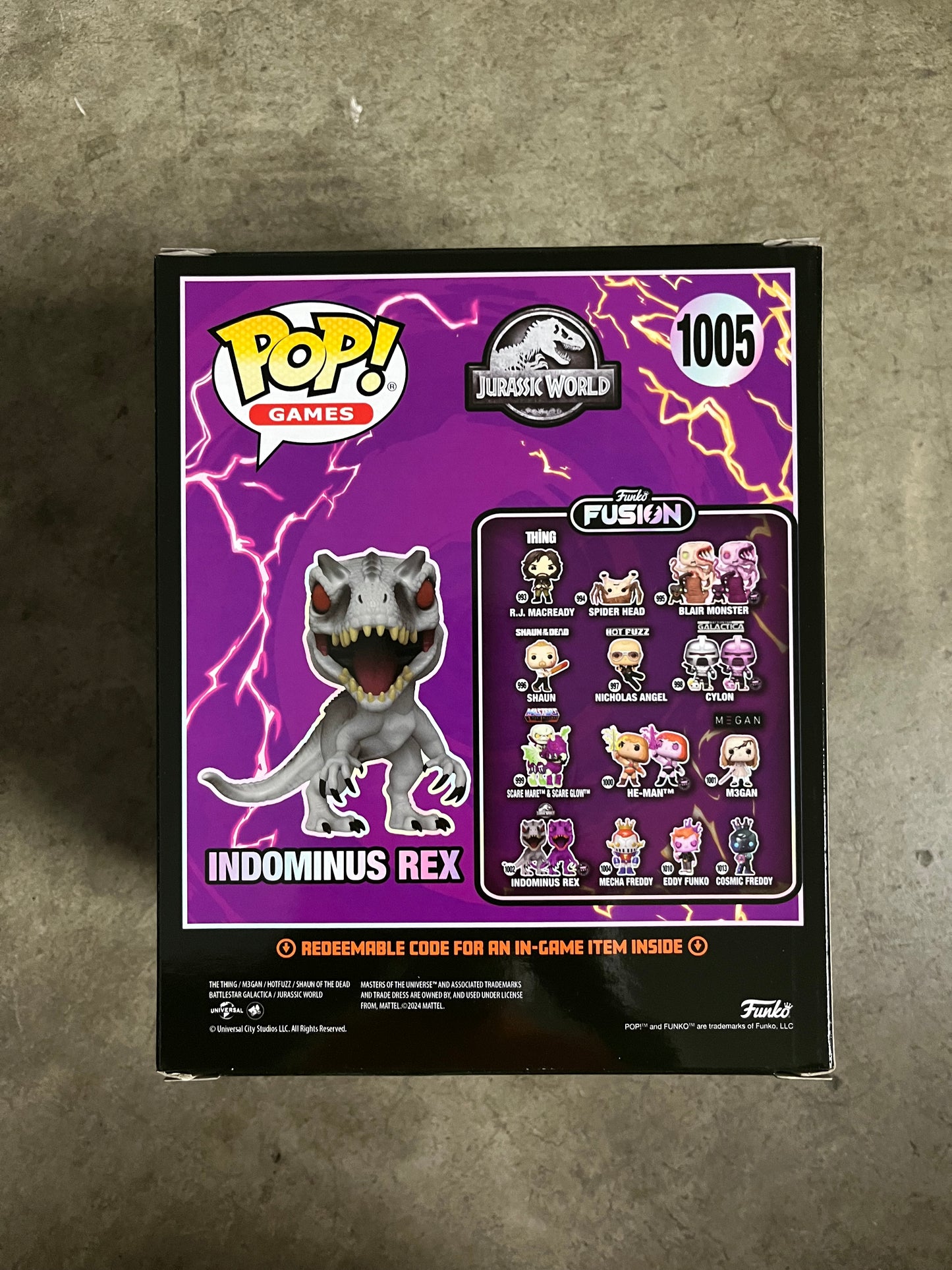 FUNKO FUSION INDOMINUS REX (CHASE) SUPER POP! VINYL FIGURE #1005