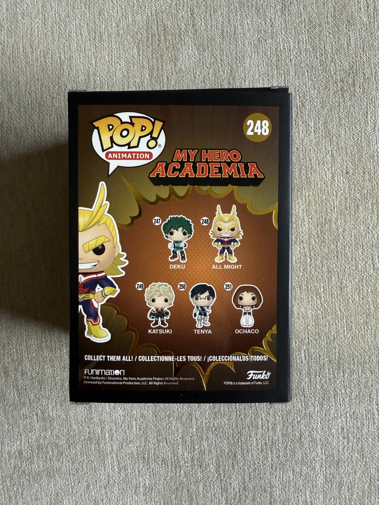 MY HERO ACADEMIA: ALL MIGHT (CHROME) (2019 NYCC LIMITED) VINYL FIGURE #248