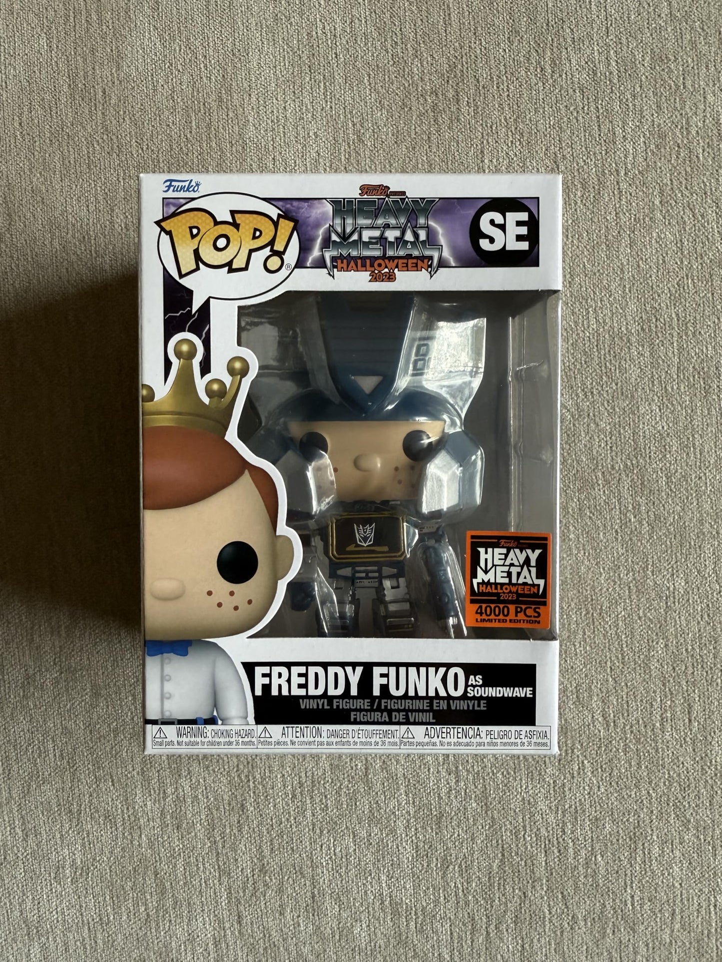HEAVY METAL HALLOWEEN 2023: FREDDY FUNKO AS SOUNDWAVE (4,000 PCS LIMITED) VINYL FIGURE SE