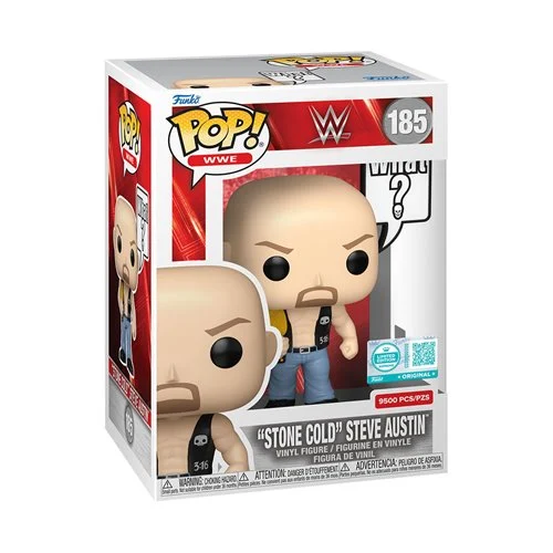 WWE: STONE COLD STEVE AUSTIN (EXCLUSIVE) (9,500 PCS LIMITED) VINYL FIGURE #185