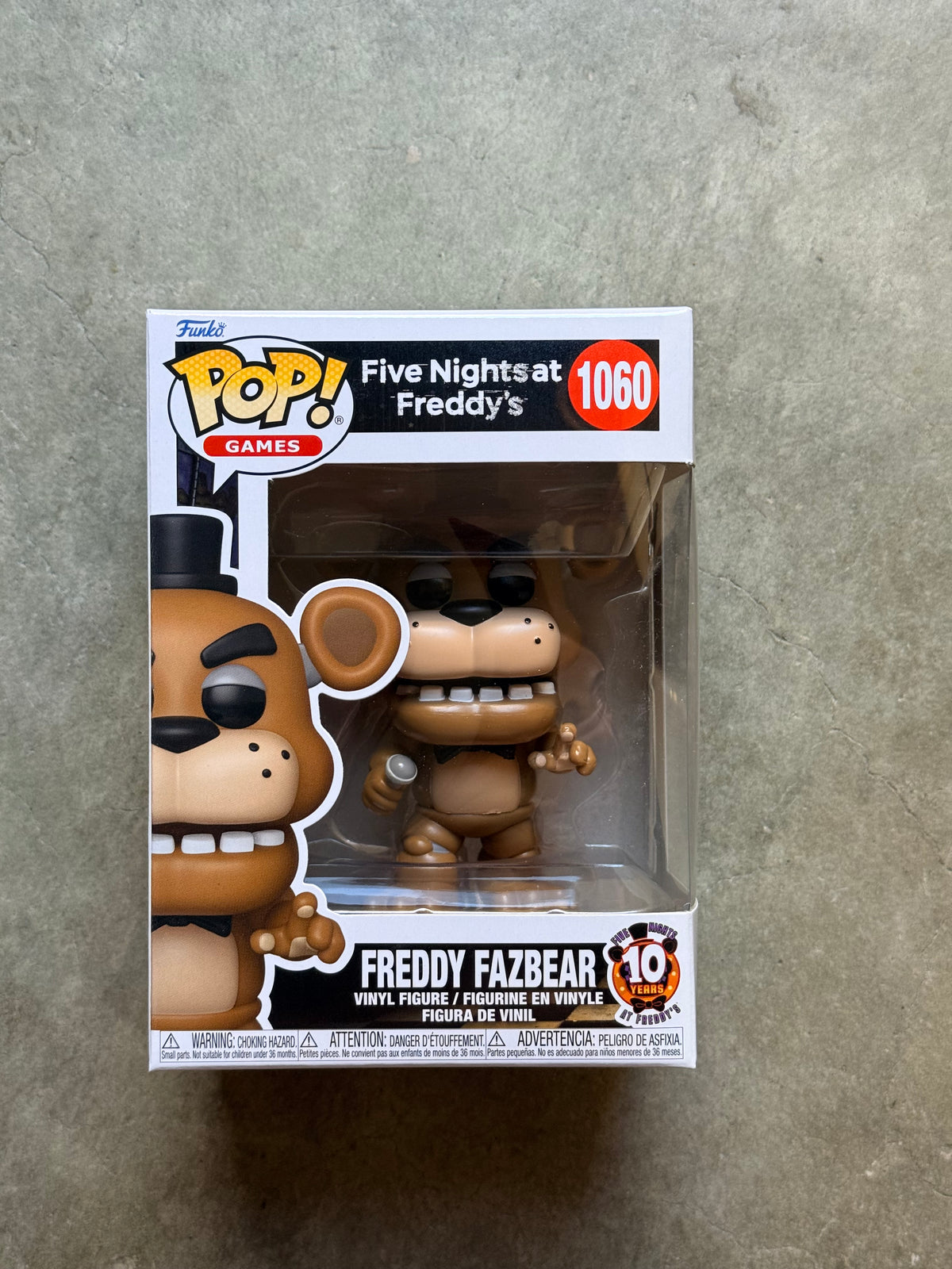 FIVE NIGHTS AT FREDDY'S: FREDDY FAZBEAR (10TH ANNIVERSARY) VINYL FIGURE #1060