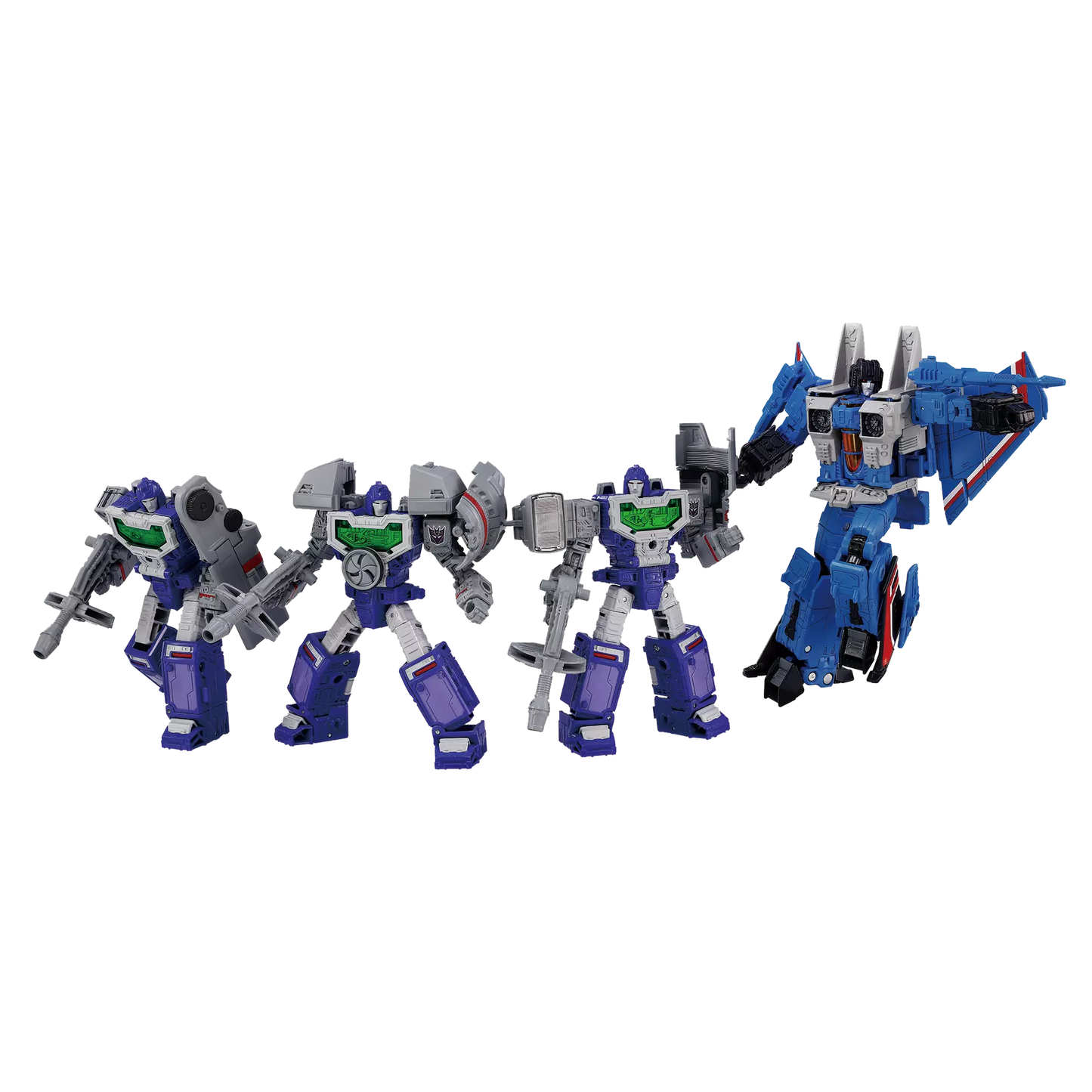 TRANSFORMERS TAKARA TOMY DRAMATIC CAPTURE SERIES DCS-5 DECEPTICONS PART 1 REFLECTOR AND THUNDERCRACKER SET