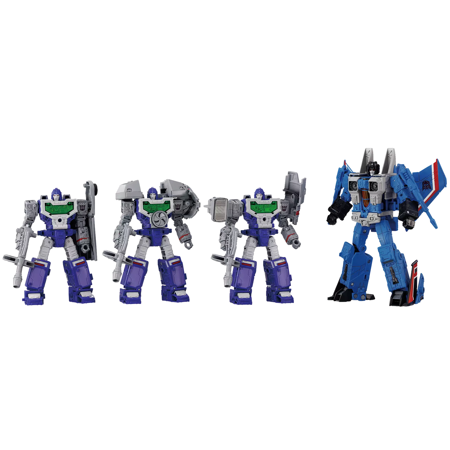 TRANSFORMERS TAKARA TOMY DRAMATIC CAPTURE SERIES DCS-5 DECEPTICONS PART 1 REFLECTOR AND THUNDERCRACKER SET