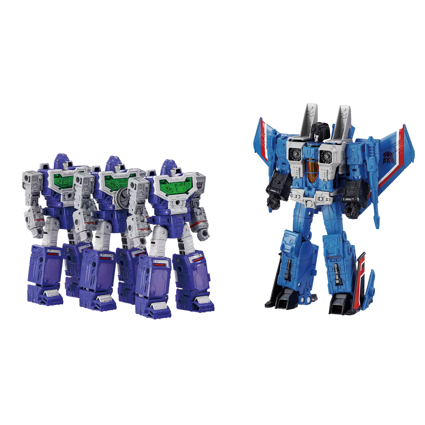 TRANSFORMERS TAKARA TOMY DRAMATIC CAPTURE SERIES DCS-5 DECEPTICONS PART 1 REFLECTOR AND THUNDERCRACKER SET