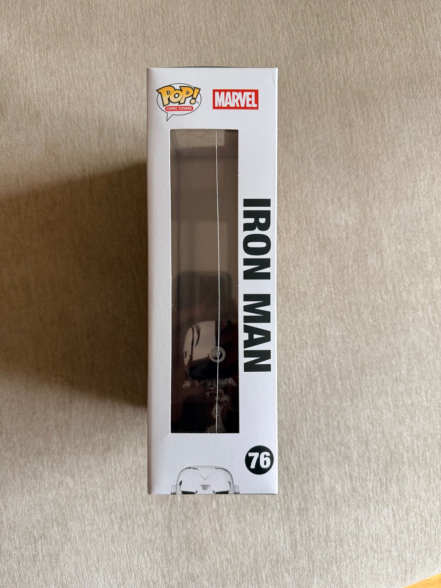 MARVEL: IRON MAN #1 BLACK AND WHITE (750 PCS LIMITED) VINYL COMIC COVERS #76